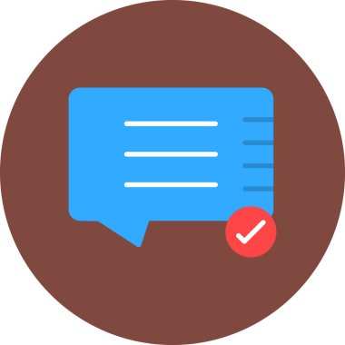 Mesaj var. Web simgesi basit tasarım