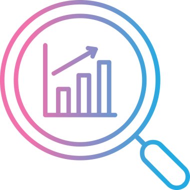 Analizler. Web simgesi basit illüstrasyon