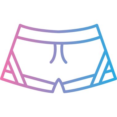 İç çamaşırı simgesinin vektör illüstrasyonu