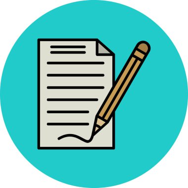 Belge. Web simgesi basit illüstrasyon