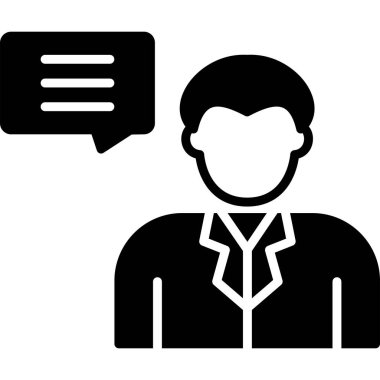 Müşteri hizmeti simgesi, vektör illüstrasyonu