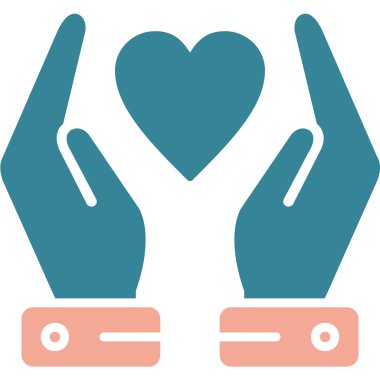 kalp simgesi, vektör illüstrasyonu