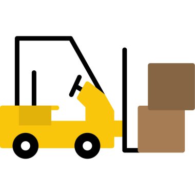 kamyon ve kutularla dolu kutu