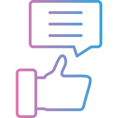 El gibi. Web simgesi basit illüstrasyon