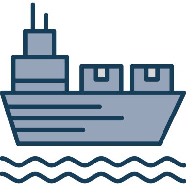 Gemi. Web simgesi basit tasarım