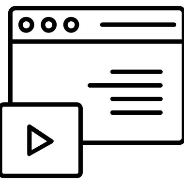 video simgesi. Basit tasarım