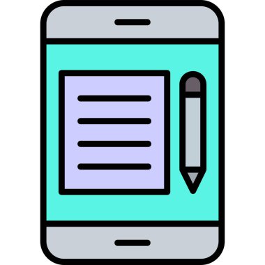 cep telefonu simgesi. Basit tasarım