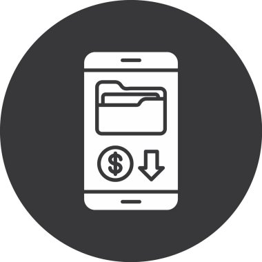 Ödeme vektörü simgesi modern basit vektör illüstrasyonu