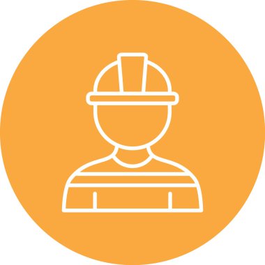 vektör inşaat kask simgesi