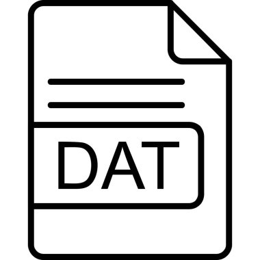 dosya biçimi simgesi, vektör illüstrasyonu