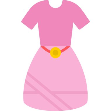 kadın giysi vektörü simgesi