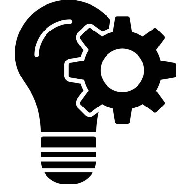 ampul simgesi, vektör illüstrasyonu