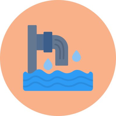 Su dokunun vektör çizim