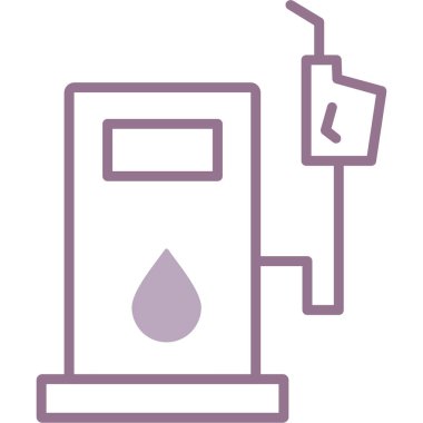 Petrol pompası ikonu ana hatlar biçiminde