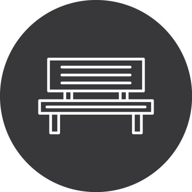 Modern grafik simgesi vektörü, modern ve şık mobilyaların çizimi