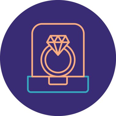 Elmas simgesinin vektör illüstrasyonu