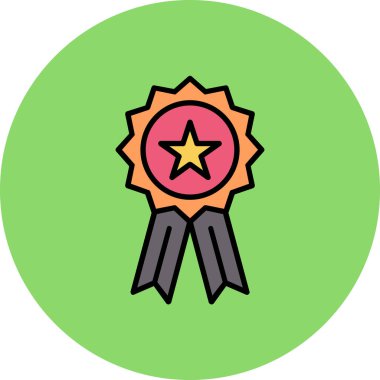 Kolayca düzenleyebilen veya düzenleyebilen Rozet Vektörü simgesi