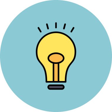 ampul simgesi vektör illüstrasyonu