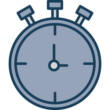 Saat simgesi vektör illüstrasyonu