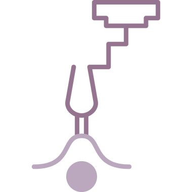 boya silindiri simgesi, vektör illüstrasyonu