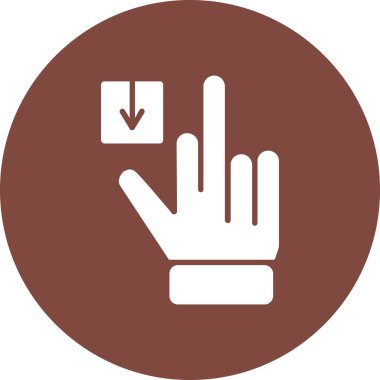 Bir elin vektör illüstrasyonu