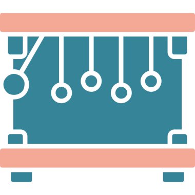 piyano simgesi vektör illüstrasyonu