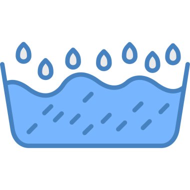 Su damlaları ikon vektör illüstrasyonu