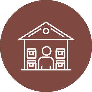 Ev simgesinin vektör illüstrasyonu