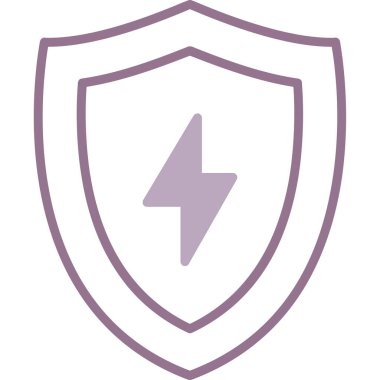 Kalkan. Web simgesi basit tasarım