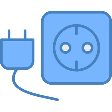 pil enerji simgesi - ana hat biçiminde