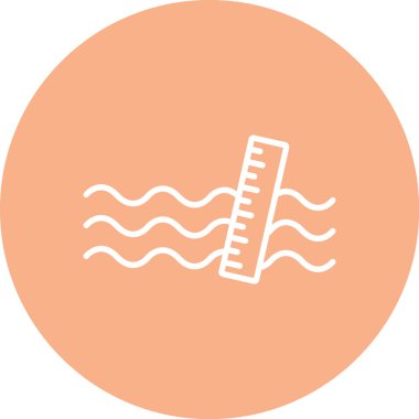 Su simgesinin vektör illüstrasyonu