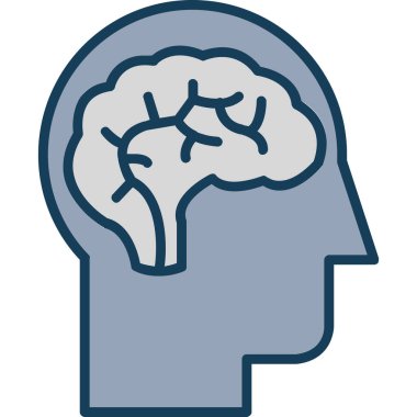 İnsan beyni. Web simgesi