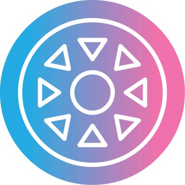 Modern simgenin vektör illüstrasyonu