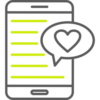 Sohbet mesajı vektör illüstrasyonu