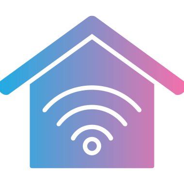 Eve. Web simgesi basit illüstrasyon