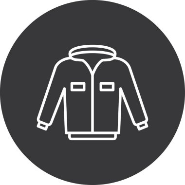 Siyah ceketli bir adamın vektör çizimi