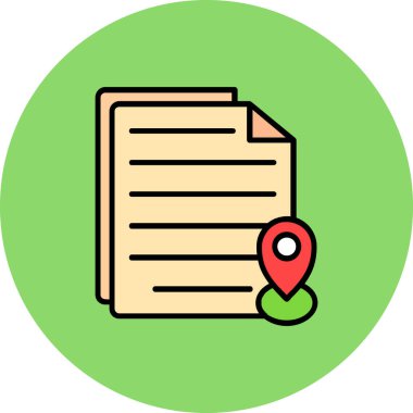 konum simgesi vektör illüstrasyonu