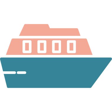 seyahat gemisi simgesi basit tasarım