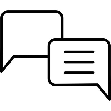 konuşma kabarcığı vektör çizimi