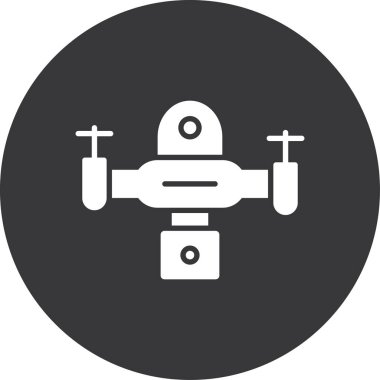 uydu vektör simgesi modern basit illüstrasyon