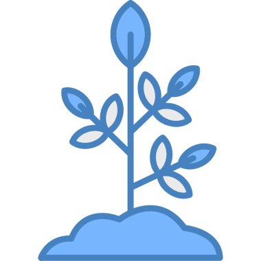 bitki simgesi vektör illüstrasyonu