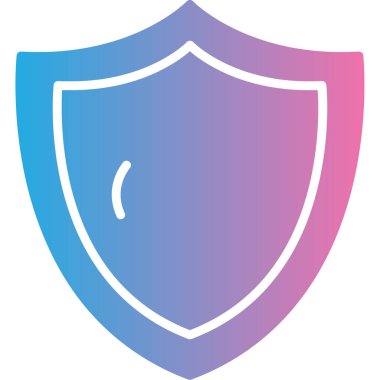 kalkan ikon vektör illüstrasyonu