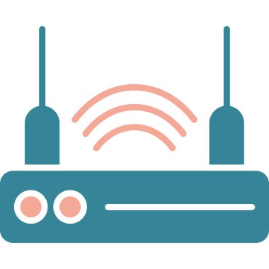 Radyo. Web simgesi vektör illüstrasyonu