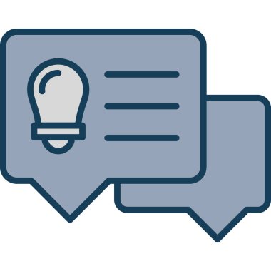 konuşma kabarcığı vektör çizimi