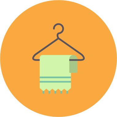 kıyafet moda renkli vektör simgesi