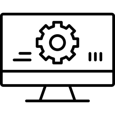 Kolayca düzenleyebilen veya düzenleyebilen Bilgisayar Vektörü simgesi