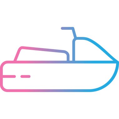 Tekne. Web simgesi basit illüstrasyon