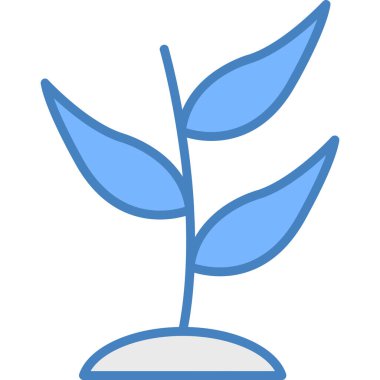 Bitki simgesi. Vektör çizim