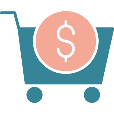 El arabası. Web simgesi basit tasarım