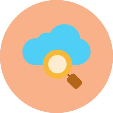 Bulut. Web simgesi basit tasarım